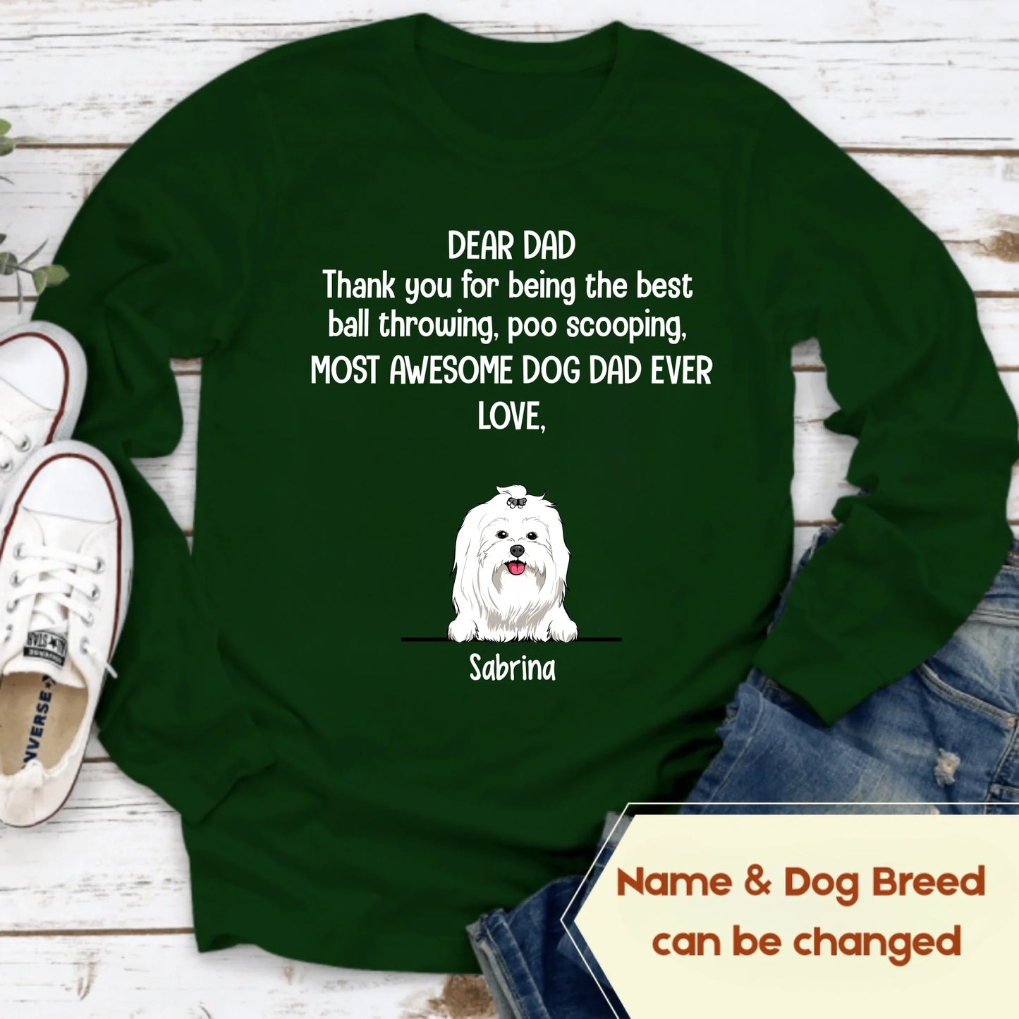 Forest Green Long Sleeves name dog breed