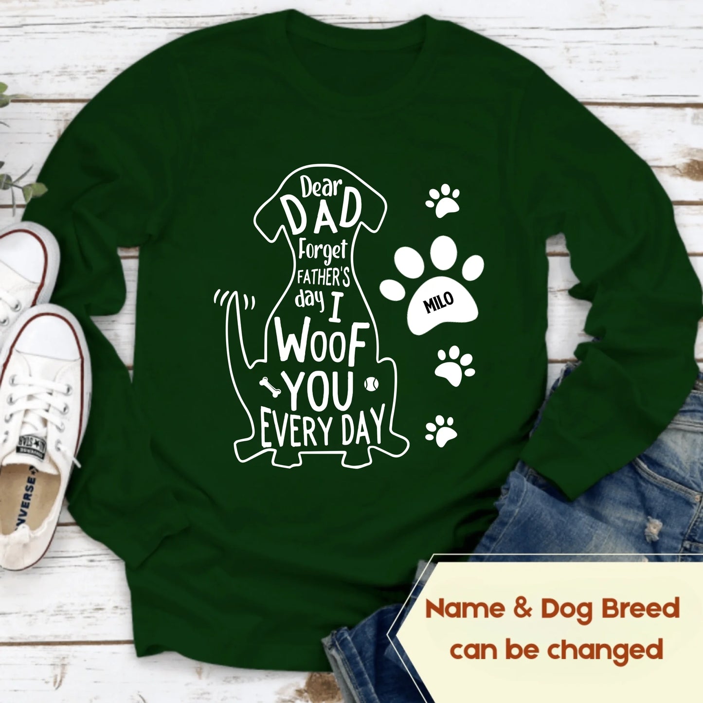 Forest Green Long Sleeves name dog breed